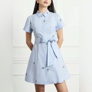 Hill House Light Blue Mini Dress